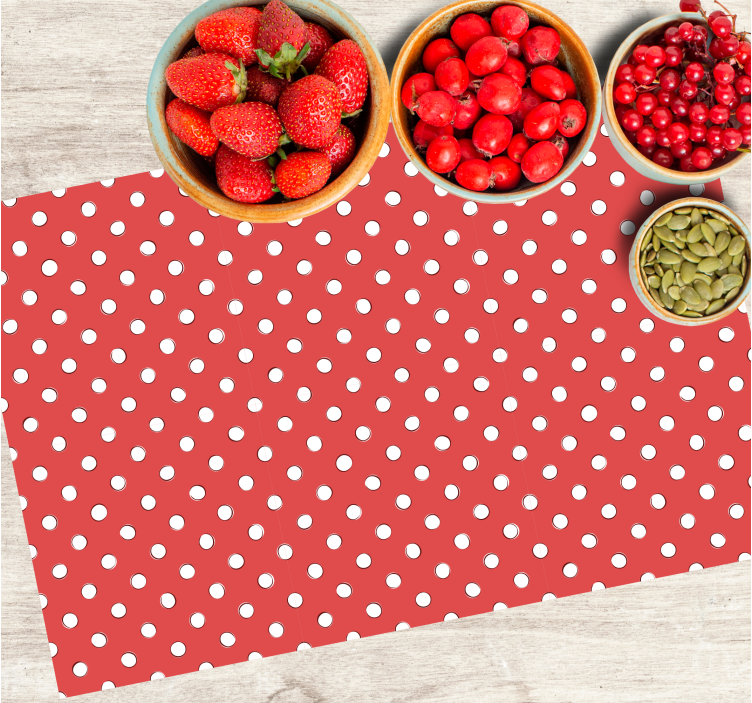 Originele placemat met stippenmotief - TenStickers