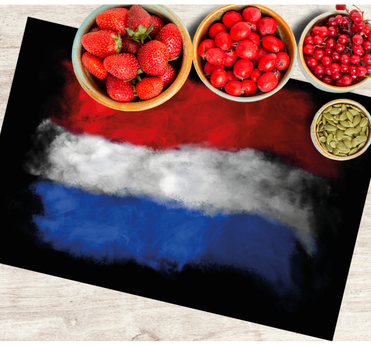 Originele placemat nederland vlag patroon - TenStickers