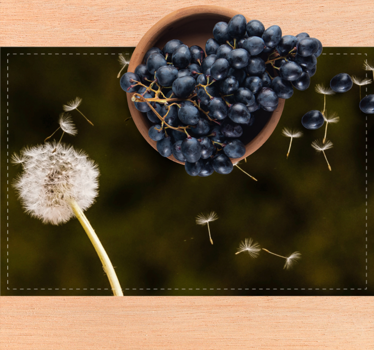 Originele placemat paardenbloem pluiszaad - TenStickers