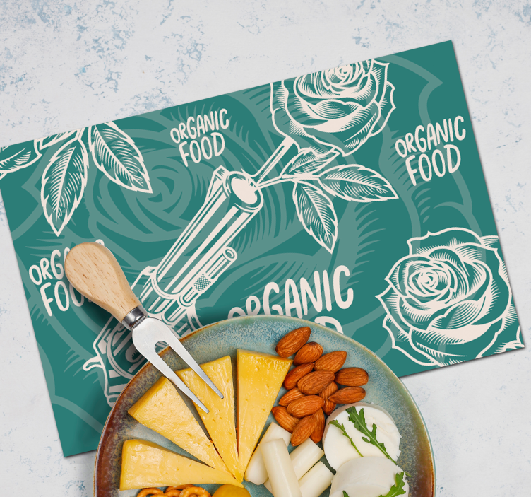Originele placemat revolver biologische voeding - TenStickers