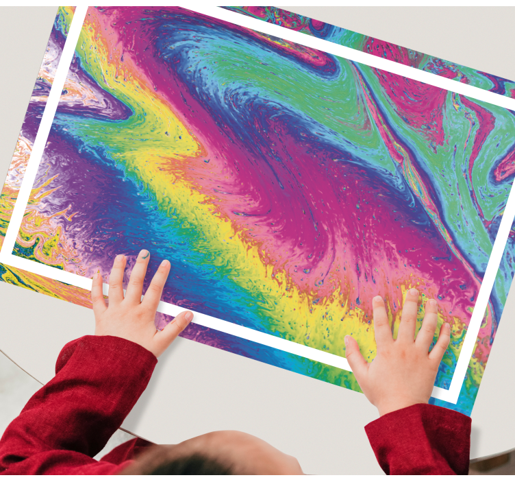 Originele placemat vivid abstract motief - TenStickers