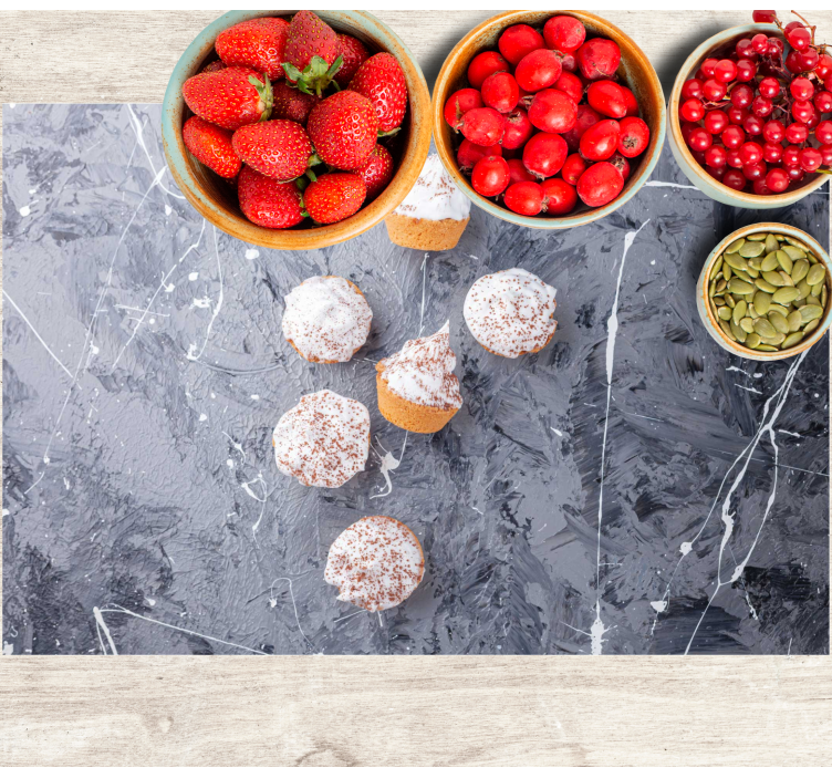 Originele placemat voor heerlijke mini cupcakes - TenStickers