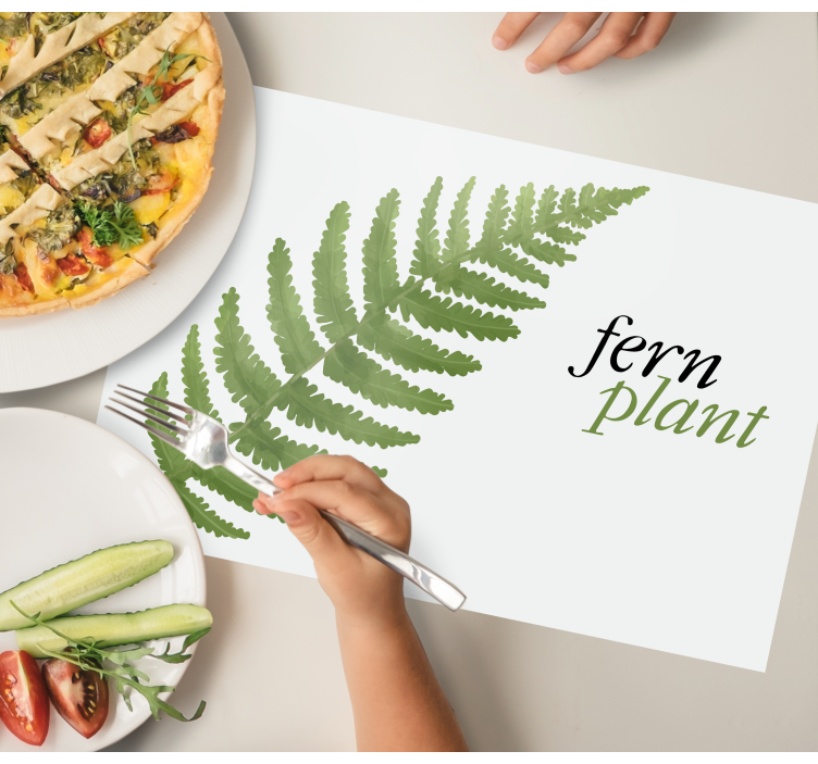 Originele placemat voor varenplantdisplay - TenStickers