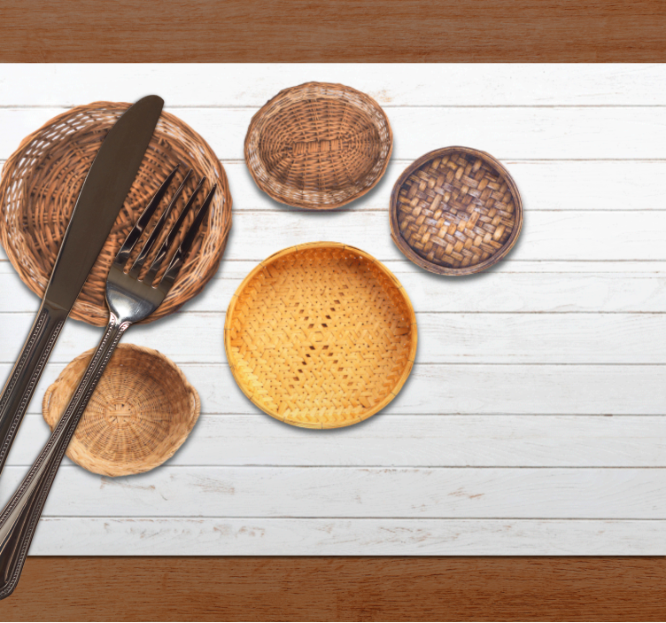 Originele placemat woven basket collectie - TenStickers