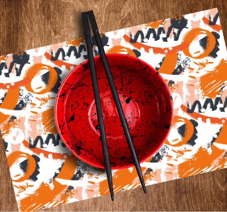 Placemat abstract kleurrijk patroon - TenStickers