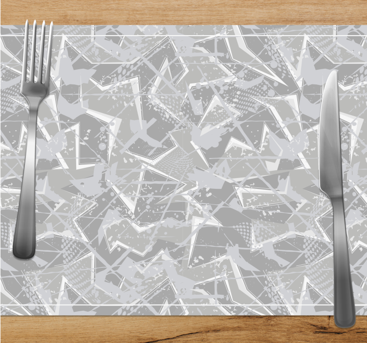 Placemat abstracte geometrische vormen - TenStickers