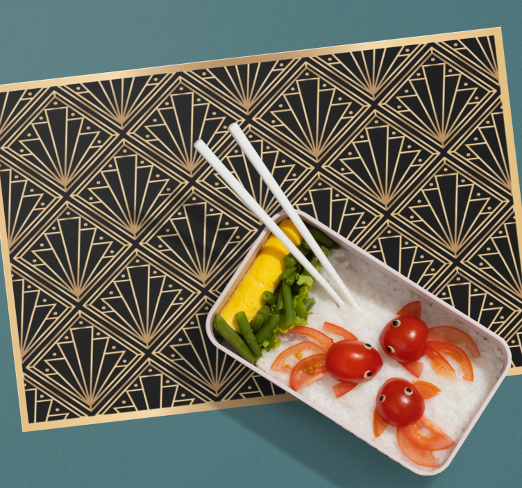 Placemat art deco patroon - TenStickers