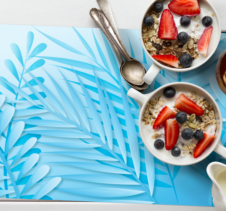 Placemat bladerige palmprint - TenStickers