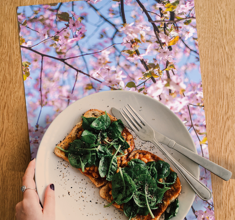 Placemat bloeiende kersenbloesem - TenStickers