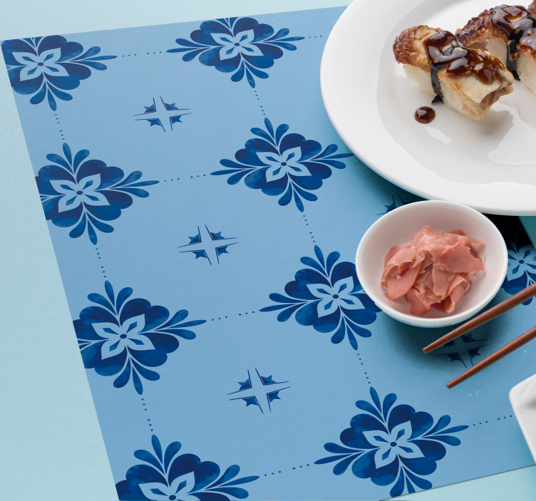 Placemat bloeiende print tafelkleed - TenStickers