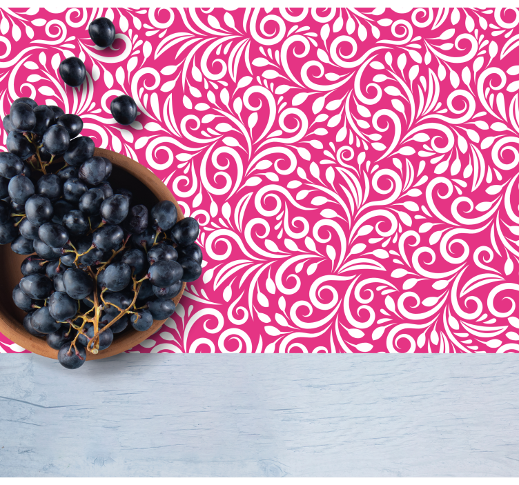 Placemat bloemig draaipatroon - TenStickers