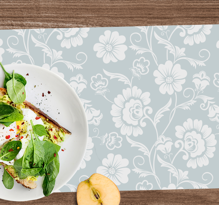 Placemat bloemmotief arrangement - TenStickers