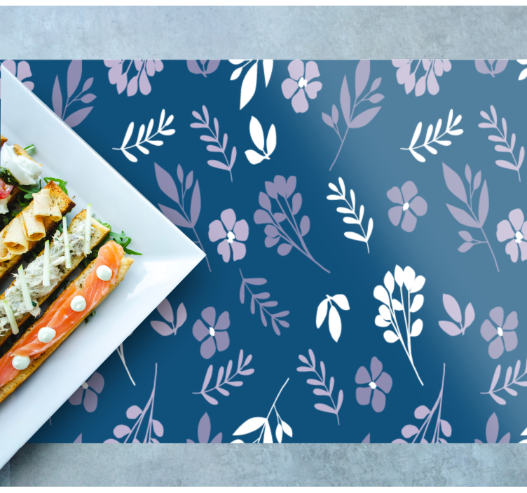 Placemat botanisch bloemmotief - TenStickers