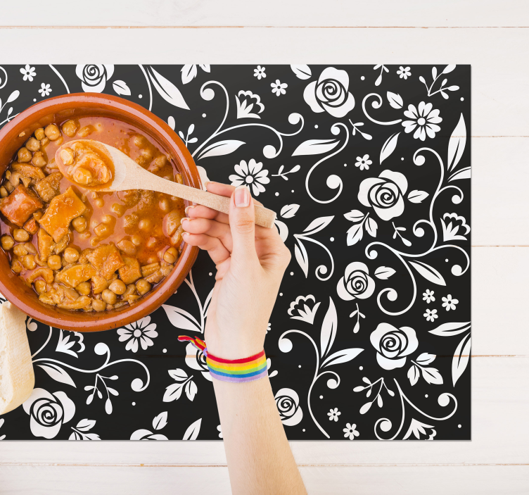 Placemat botanisch motief oppervlak - TenStickers