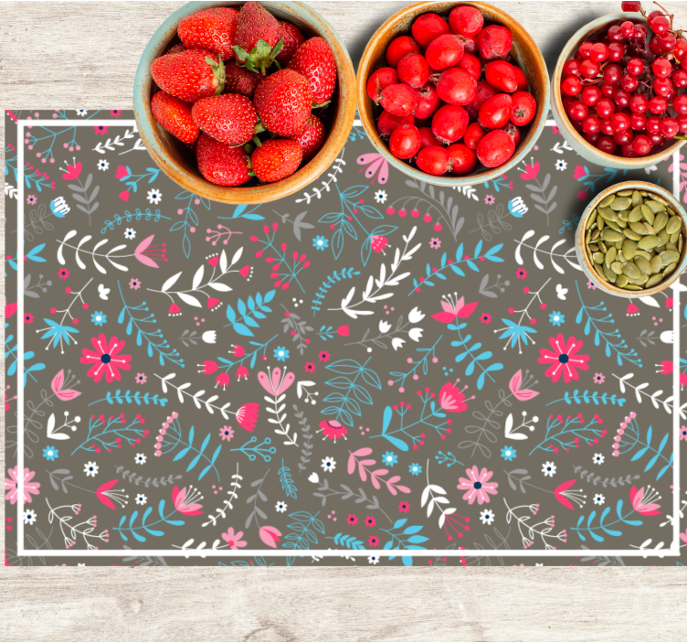 Placemat botanische textuurafwerking - TenStickers