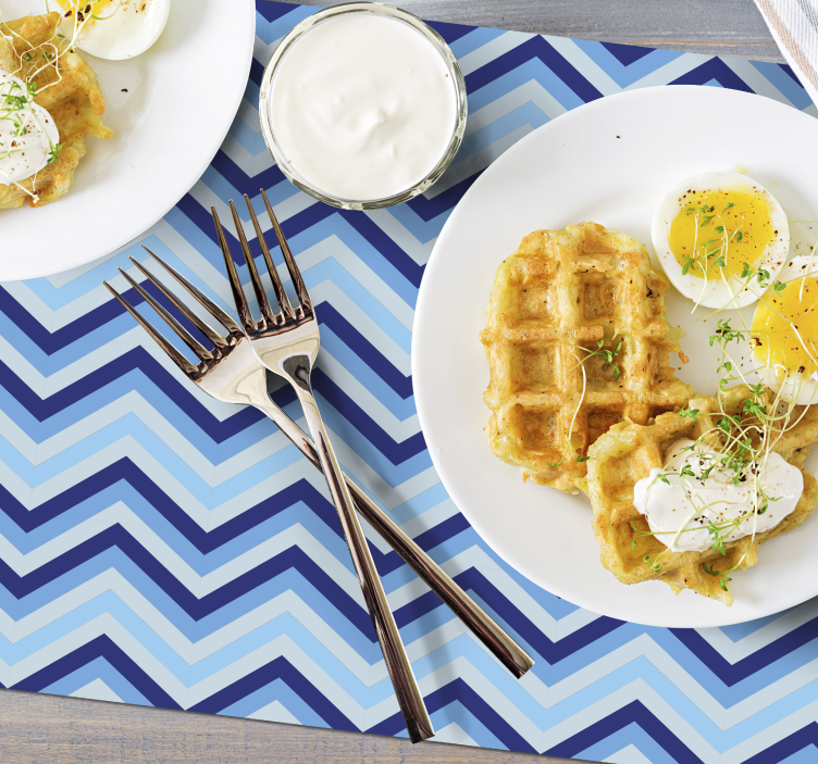 Placemat chevron patroon oppervlak - TenStickers