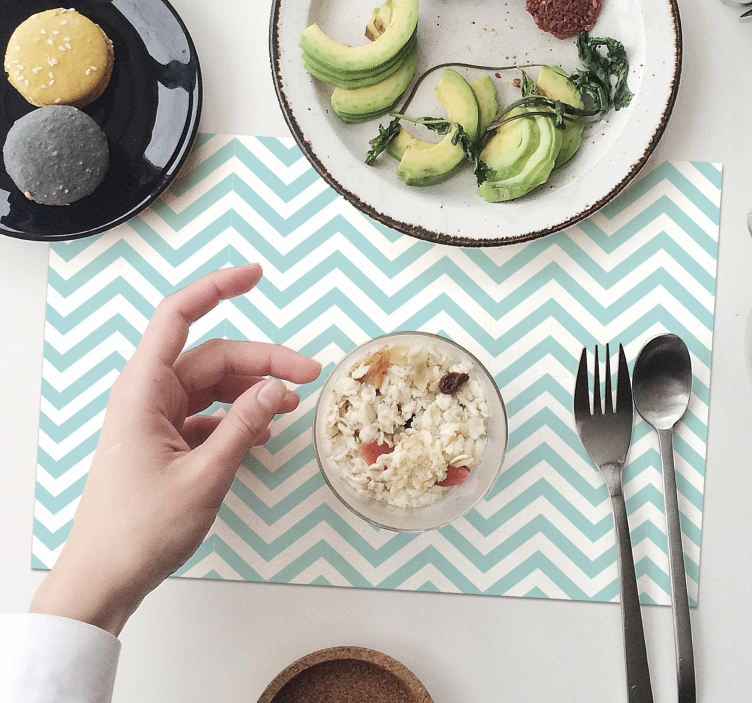 Placemat chevron stijl oppervlak - TenStickers