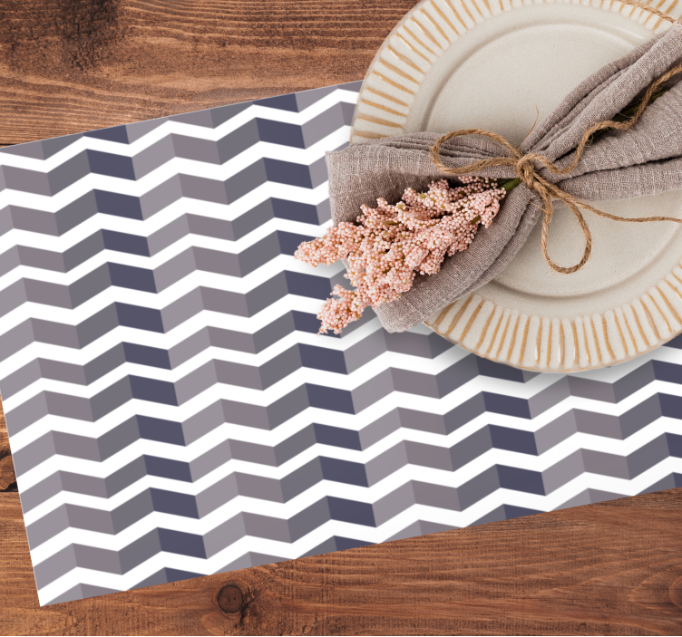 Placemat chevronpatroon design - TenStickers