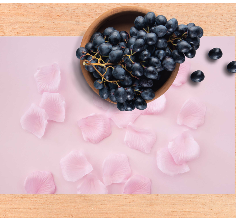 Placemat delicate bloemblaadjes arrangement - TenStickers