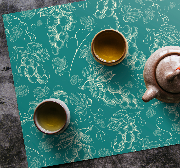 Placemat druivenrankpatroon - TenStickers