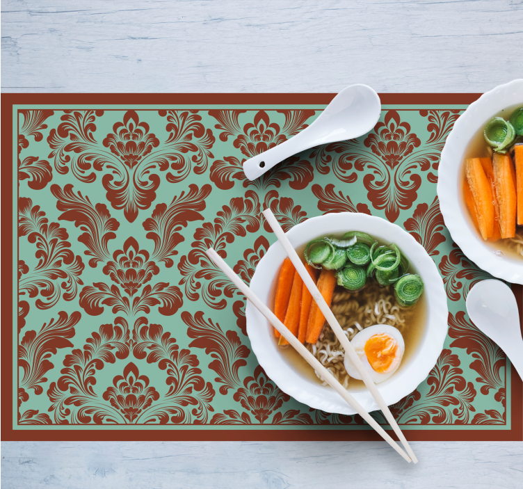 Placemat elegant bloemenconcept - TenStickers