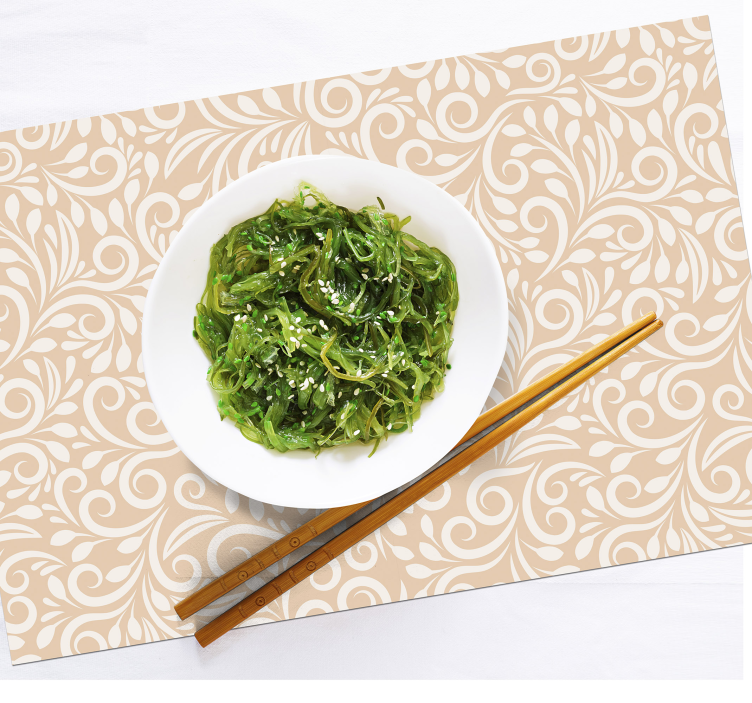 Placemat elegant botanisch element - TenStickers
