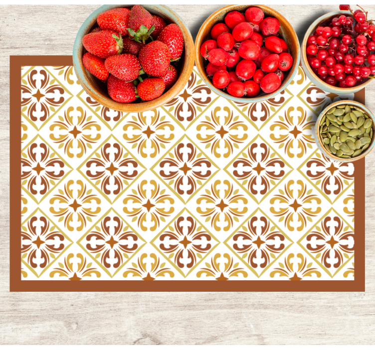 Placemat elegant geometrisch patroon - TenStickers