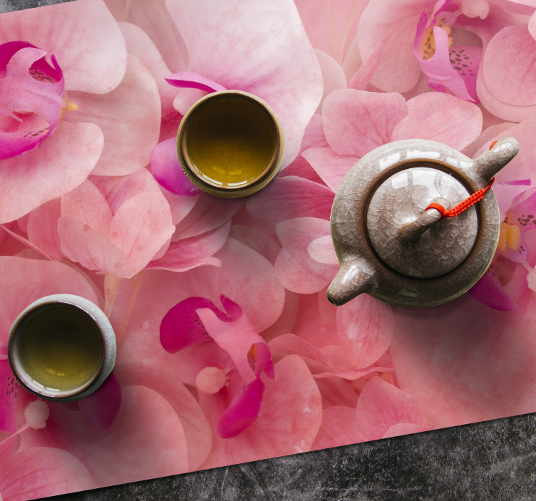 Placemat elegante bloem compositie - TenStickers