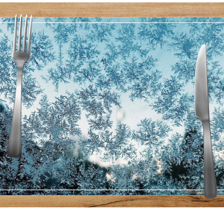 Placemat frosted ijs patroon - TenStickers