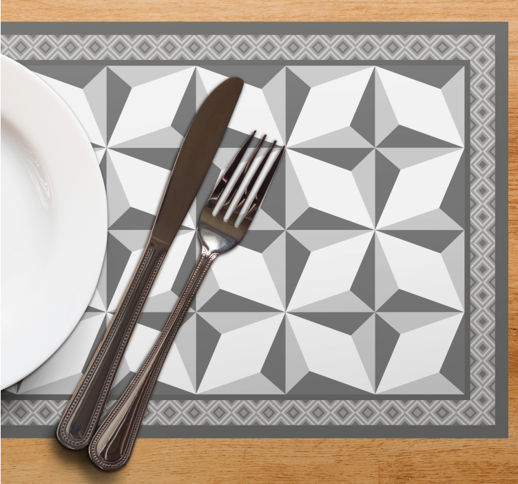 Placemat geometrisch element oppervlak - TenStickers