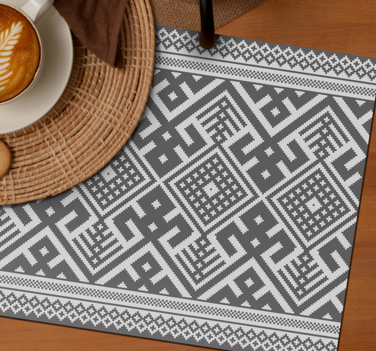 Placemat geometrisch patroon tafelsetting - TenStickers