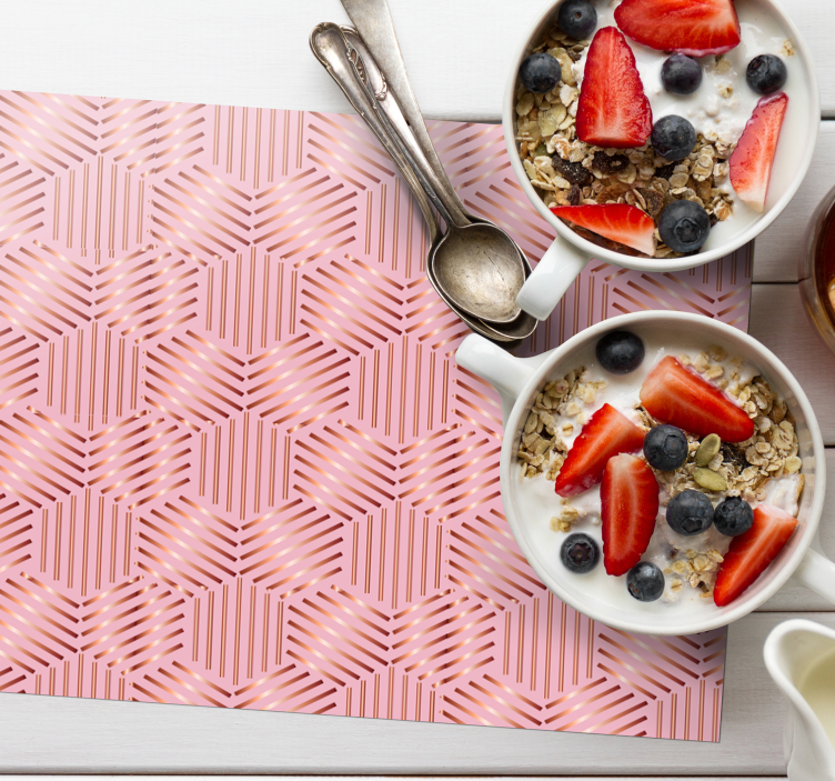 Placemat geometrische schikking plaatsing - TenStickers