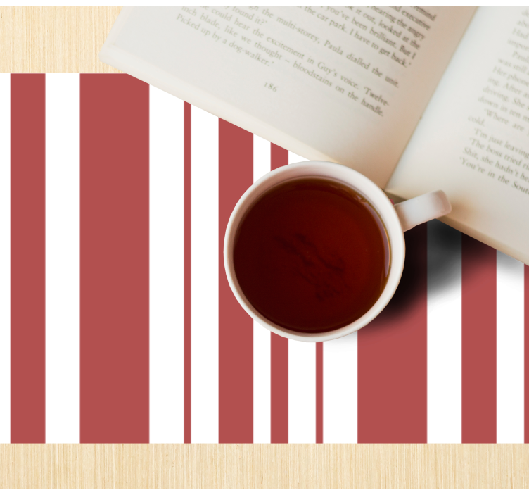 Placemat gestreept kleurpatroon - TenStickers