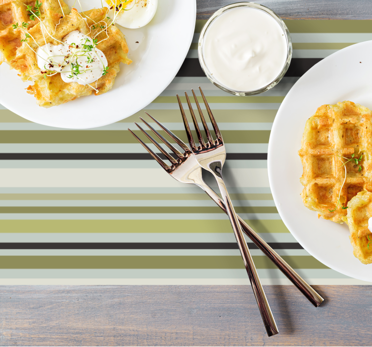 Placemat gestreept patroon oppervlak - TenStickers
