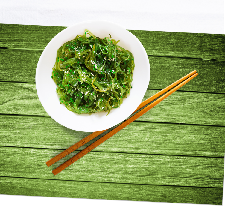 Placemat groene houten oppervlakte - TenStickers