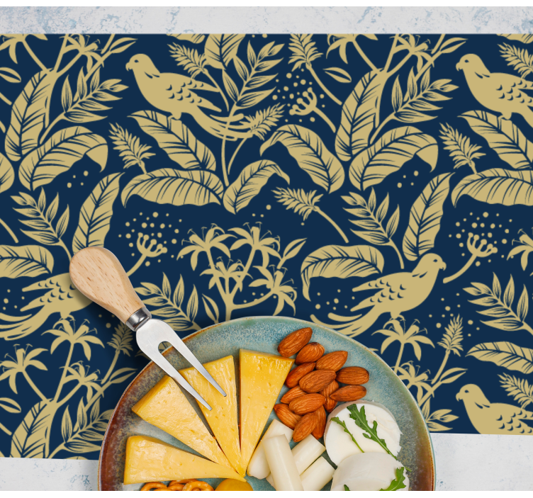Houten placemat Betoverde vogels - TenStickers