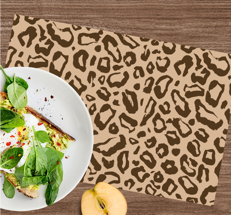 Placemat in luipaardprint stijl - TenStickers