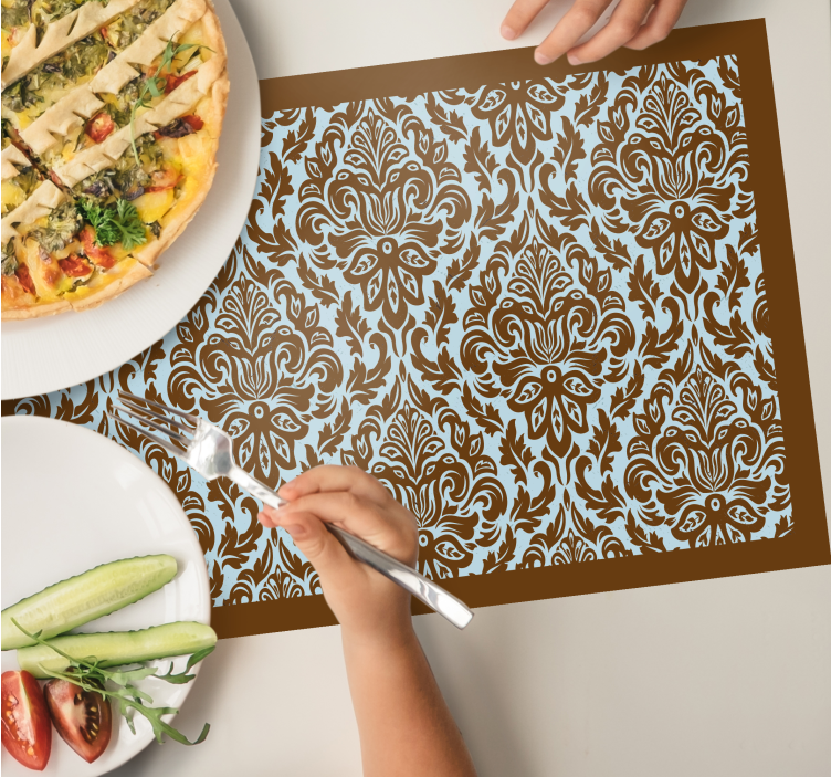 Placemat intricate flower emblem - TenStickers