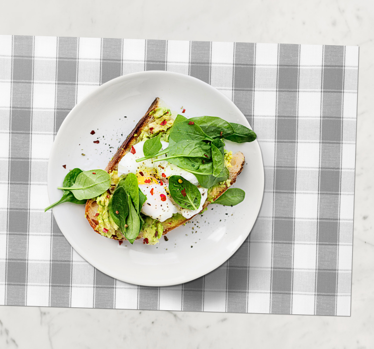 Placemat klassiek geruit patroon - TenStickers