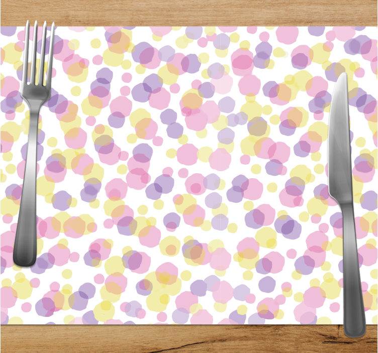 Placemat kleurrijke abstracte patronen - TenStickers