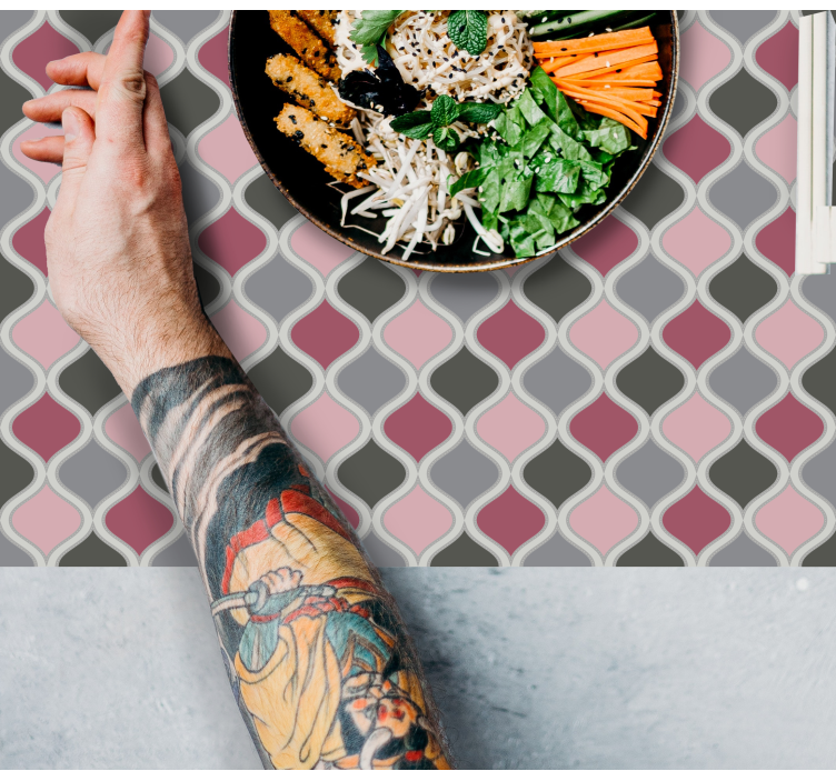 Placemat kleurrijke patroonstructuur - TenStickers