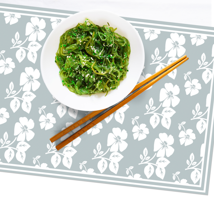 Placemat met bloemenpatroon basis - TenStickers