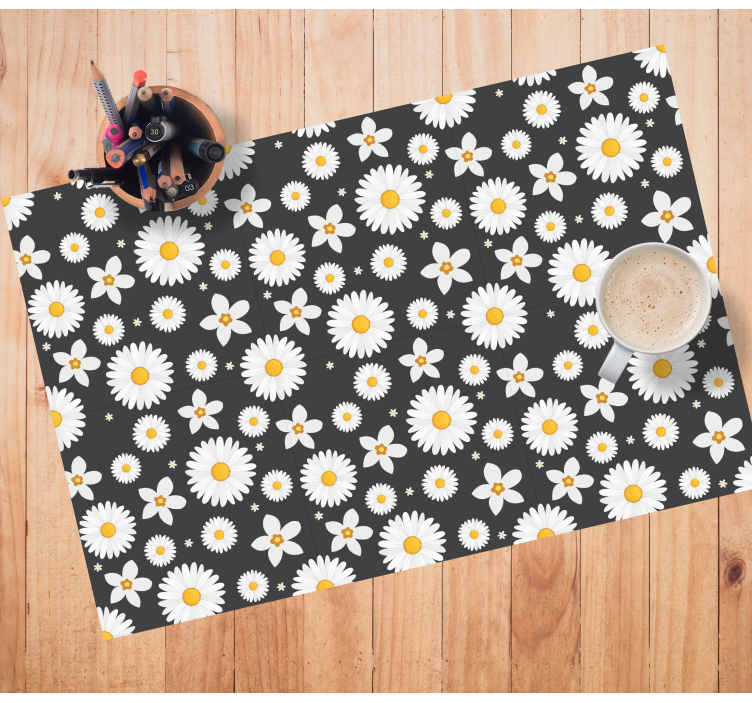 Placemat met daisy bloemenmotief - TenStickers