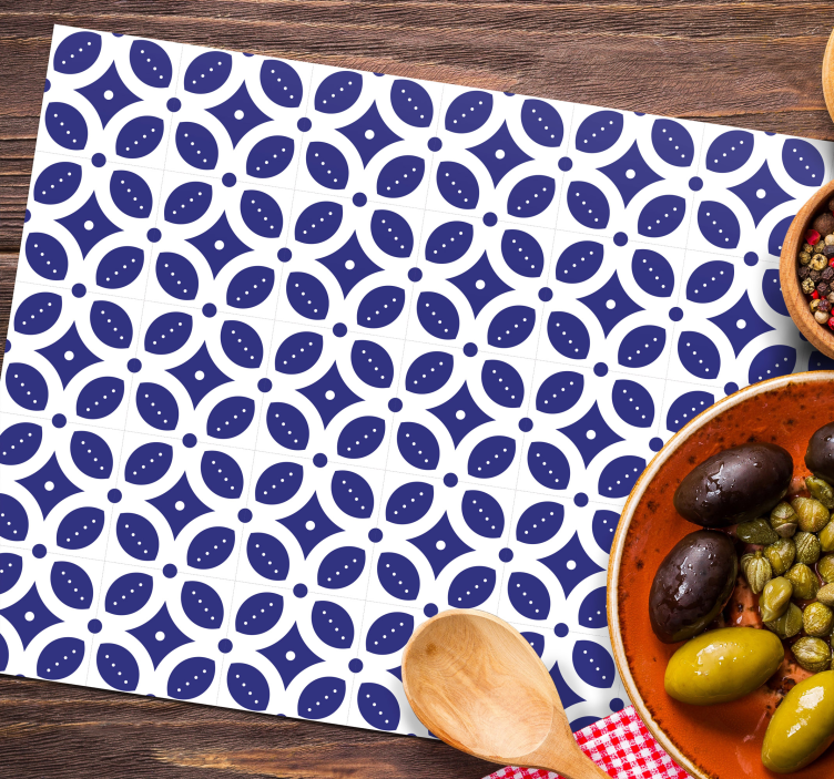 Placemat met geometrisch patroon overlay - TenStickers