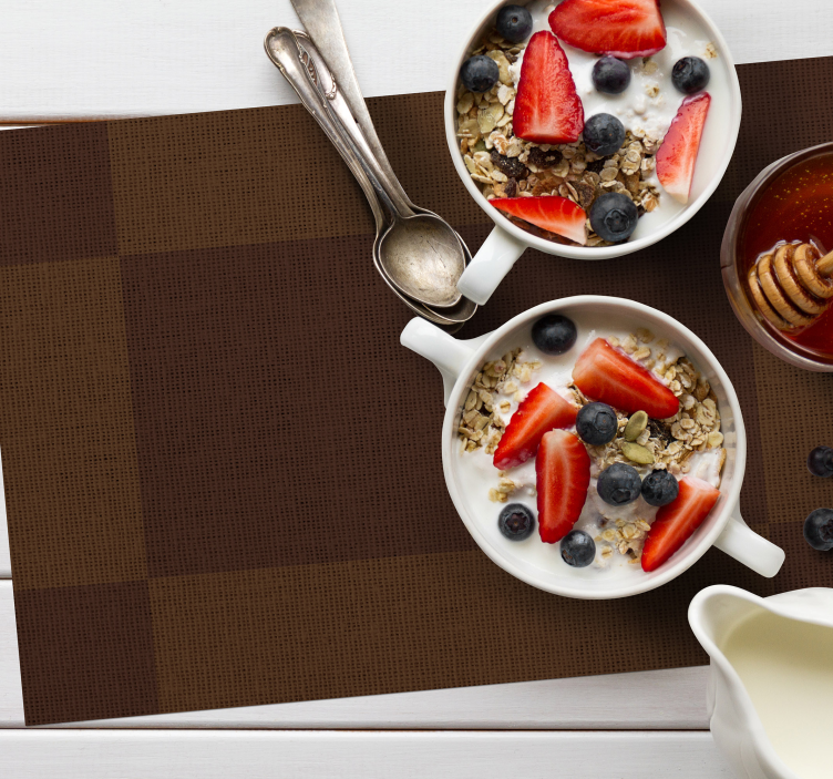 Placemat met gestructureerd bruine oppervlakte - TenStickers
