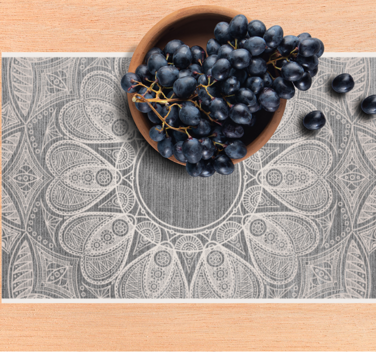 Placemat met intricate mandala patronen - TenStickers
