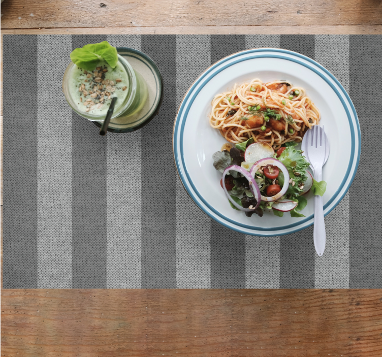 Placemat met lijnpatroon voor tafeloppervlak - TenStickers