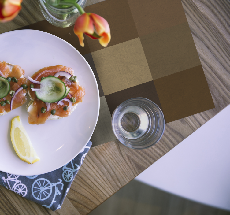 Placemat met patchwork patroon oppervlak - TenStickers