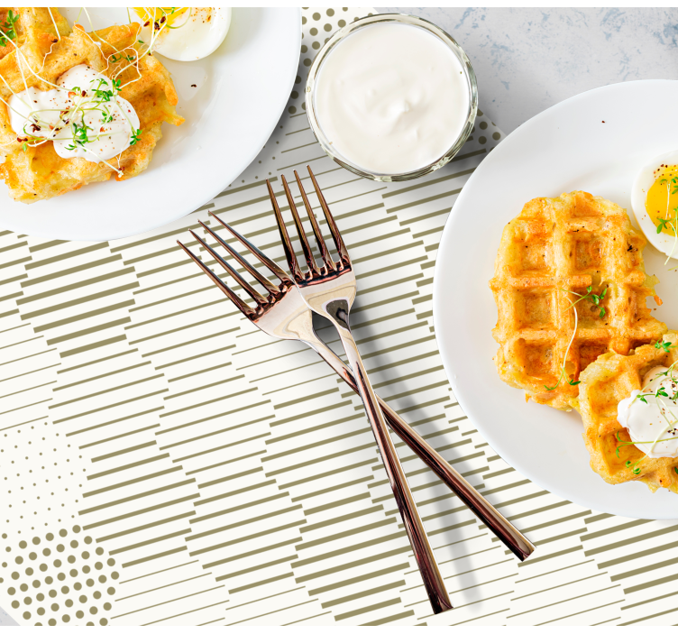 Placemat met stijlvol geometrisch patroon - TenStickers