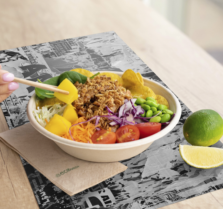 Placemat met tekst inspirerende citaten - TenStickers